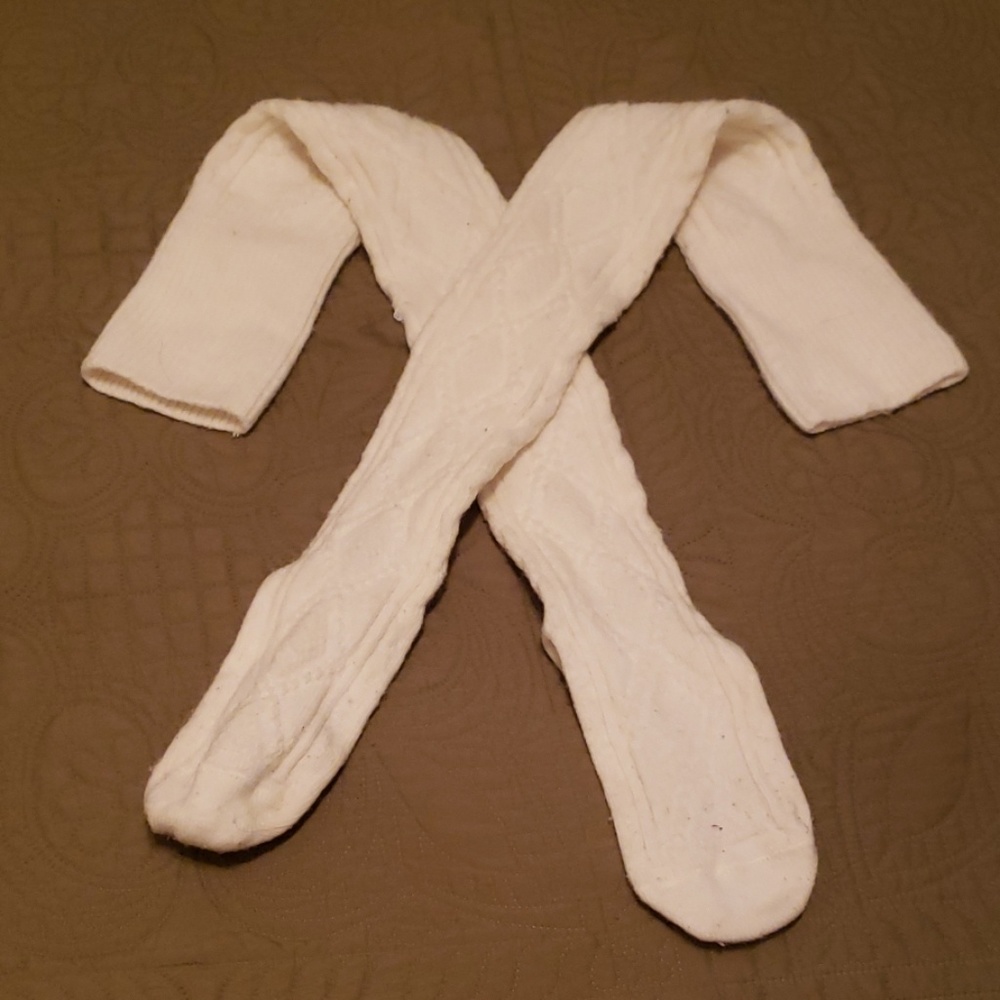 Thigh high sweater socks